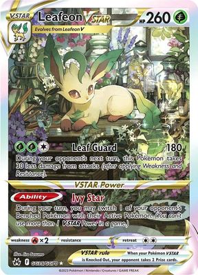 Leafeon VSTAR Holo Crown Zenith GG35/GG70