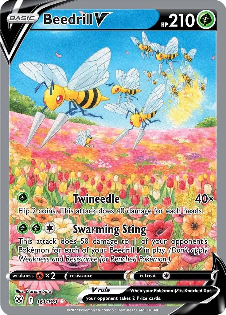 Beedrill V Full Art Holo Astral Radiance 161/189