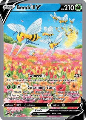 Beedrill V Full Art Holo Astral Radiance 161/189