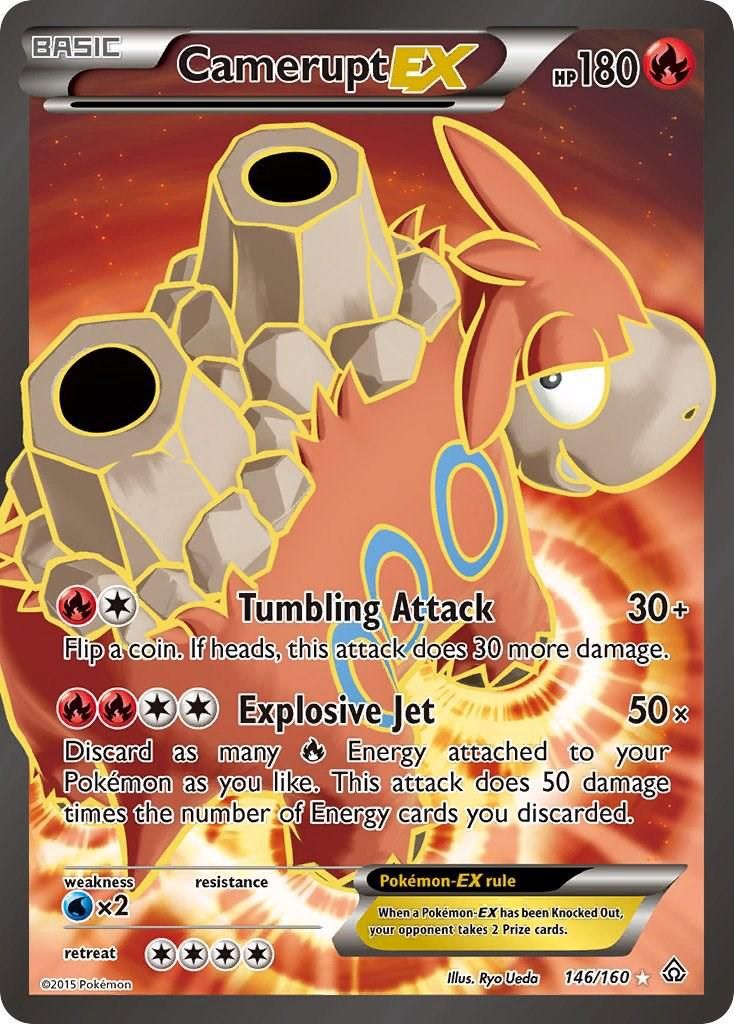 Camerupt EX Full Art Holo Primal Clash 146/160