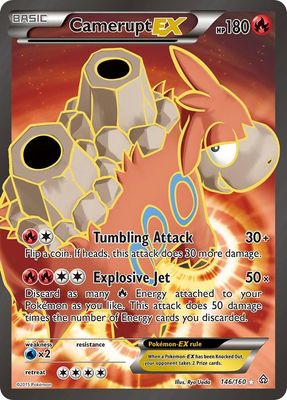 Camerupt EX Full Art Holo Primal Clash 146/160