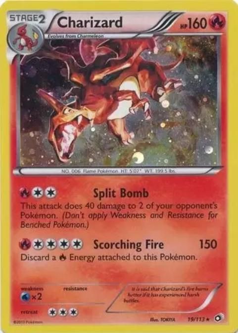 Charizard Cosmos Holo Legendary Treasures 19/113