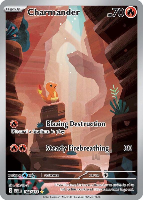 Charmander Full Art Holo 151 168/165