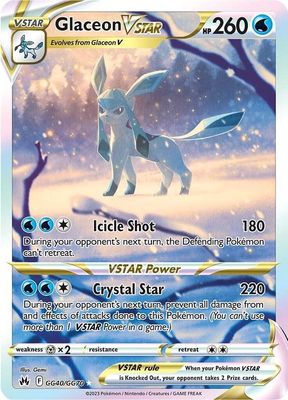 Glaceon VSTAR Holo Crown Zenith GG40/GG70