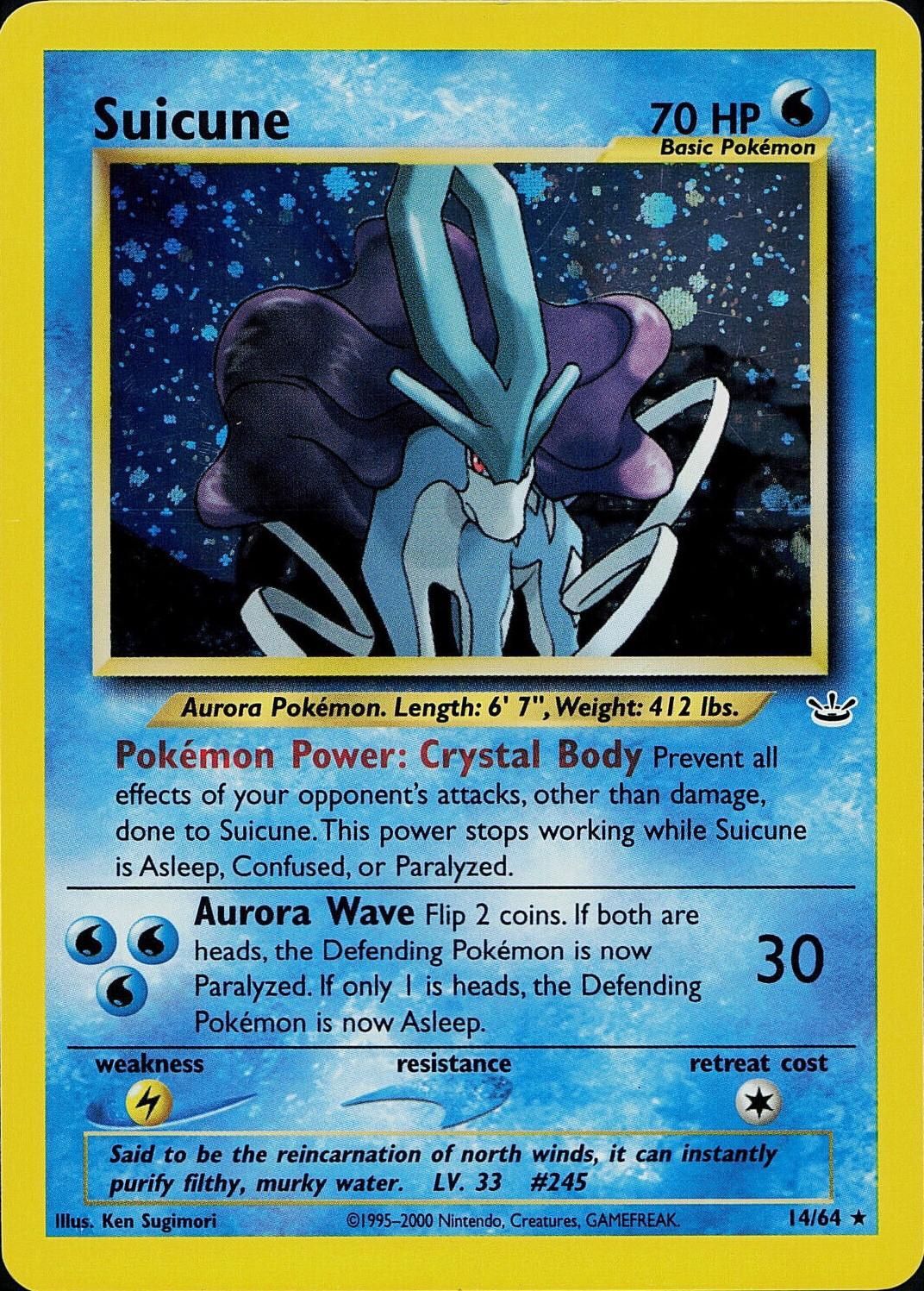 Suicune Holo Neo Revelation 14/64