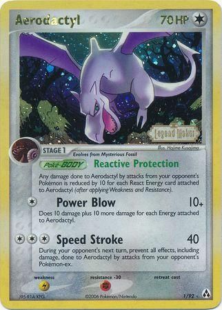 Aerodactyl Stamped Holo Legend Maker 1/92