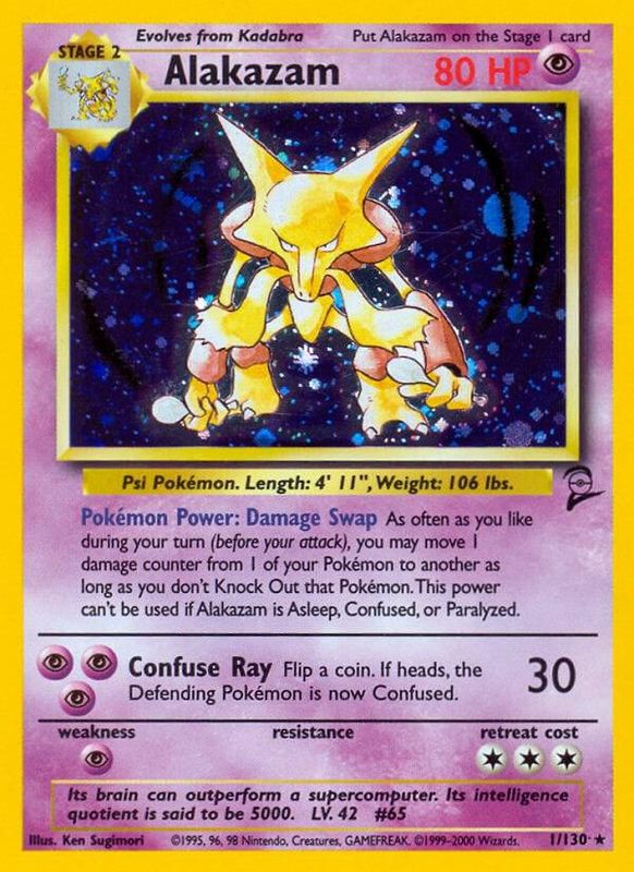 Alakazam Holo Base Set 2 1/130