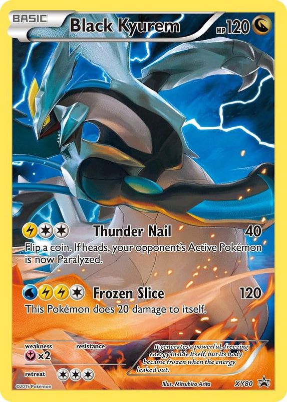 Black Kyurem Full Art Holo Promo XY80
