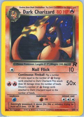 Dark Charizard Holo Team Rocket 4/82