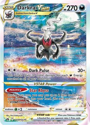 Darkrai VSTAR Full Art Holo Crown Zenith GG50/GG70