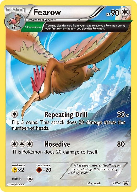 Fearow Full Art Holo Promo XY57