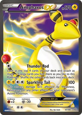 Ampharos EX Full Art Holo Ancient Origins 87/98