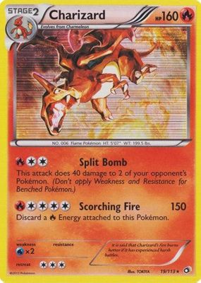 Charizard Holo Legendary Treasures 19/113