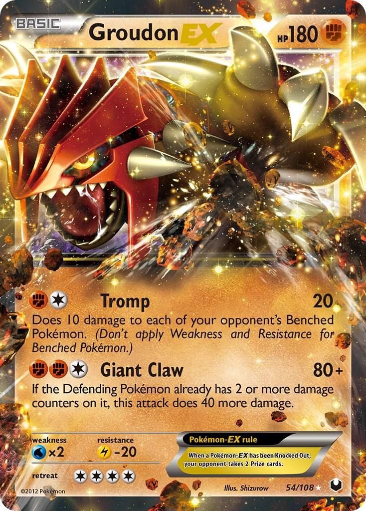 Groudon EX Holo Dark Explorers 54/108