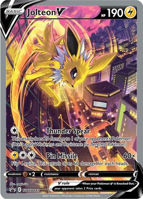 Jolteon V Full Art Holo Promo SWSH183