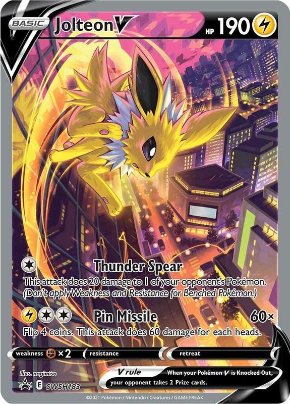 Jolteon V Full Art Holo Promo SWSH183