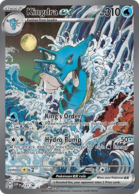Kingdra EX Full Art Holo Promo 131