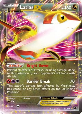 Latias EX Holo Plasma Freeze 85/116