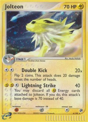 Jolteon Holo Sandstorm 6/100