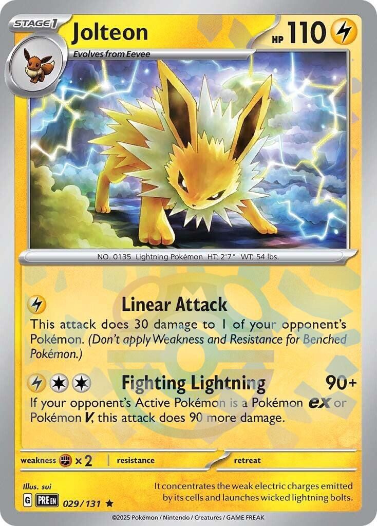 Jolteon Master Ball Reverse Holo Prismatic Evolutions 29/131
