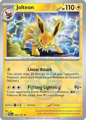 Jolteon Master Ball Reverse Holo Prismatic Evolutions 29/131
