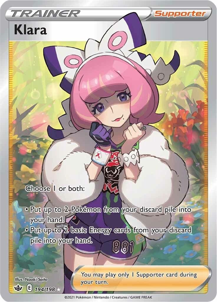 Klara Full Art Holo Chilling Reign 194/198