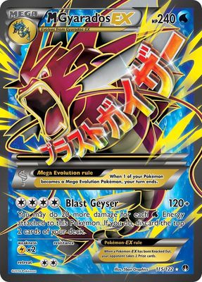 M Gyarados EX Full Art Holo Breakpoint 115/122