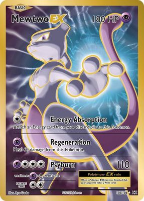 Mewtwo EX Full Art Holo Evolutions 103/108