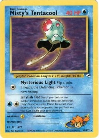 Misty&#39;s Tentacool Gym Heroes 32/132