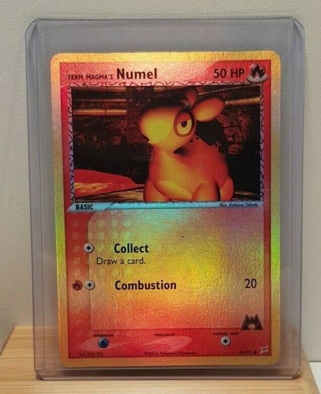 Team Magma&#39;s Numel Reverse Holo Team Magma vs Team Aqua 64/95