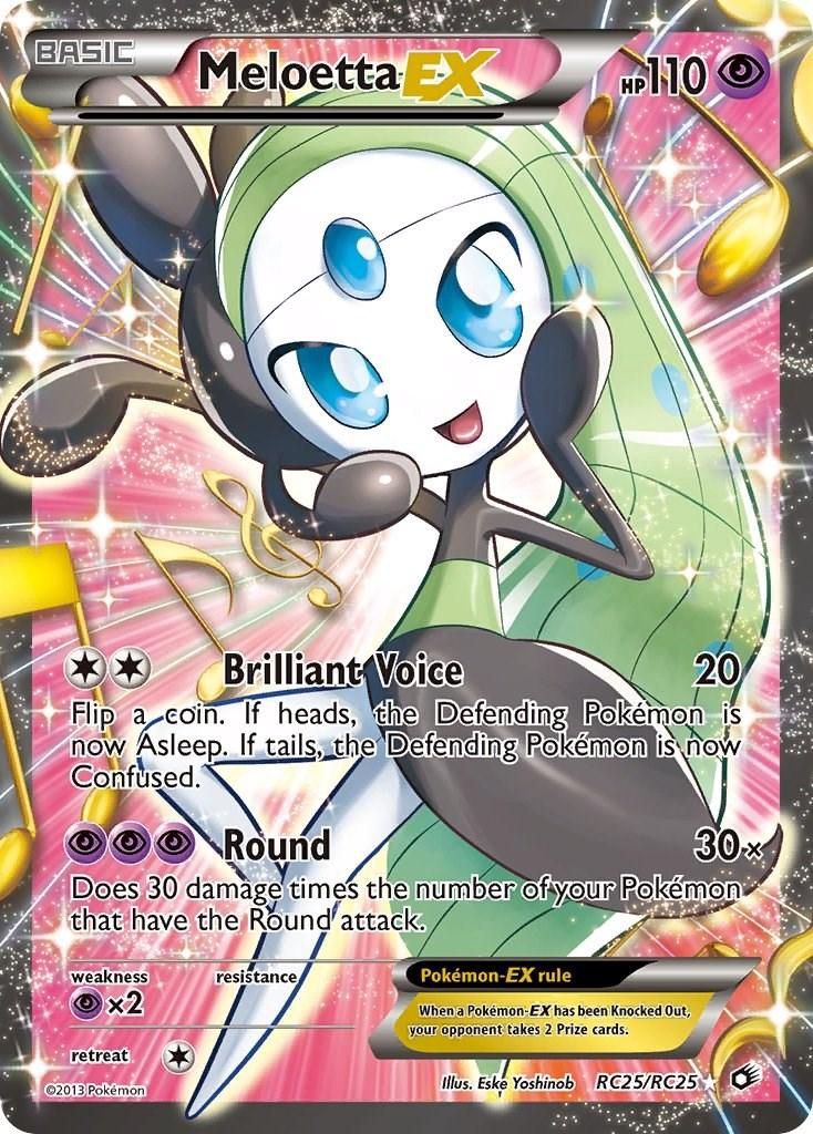Meloetta EX Full Art Holo Legendary Treasures RC25/RC25