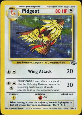 Pidgeot Holo Jungle 8/64
