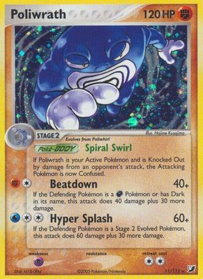 Poliwrath Holo Unseen Forces 11/115