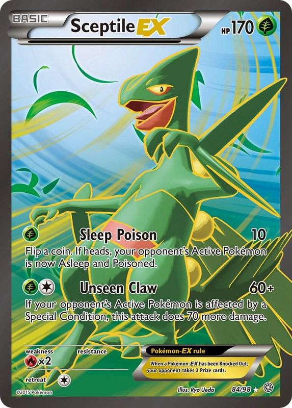 Sceptile EX Full Art Holo Ancient Origins 84/98