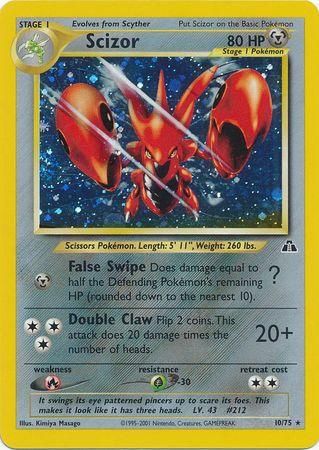 Scizor Holo Neo Discovery 10/75