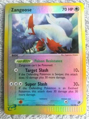 Zangoose Reverse Holo Sandstorm 14/100