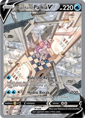 Origin Forme Palkia V Full Art Holo 167/189