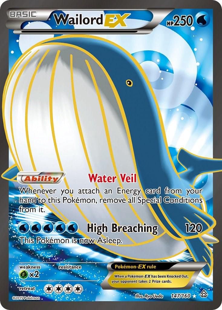 Wailord EX Full Art Holo Primal Clash 147/160