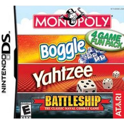 Monopoly Boggle Yahtzee Battleship for DS