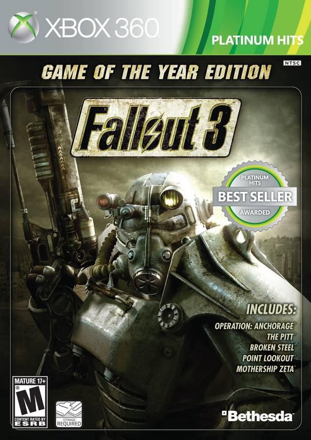 Fallout 3 GOTY Edition Platinum Hits for Xbox 360