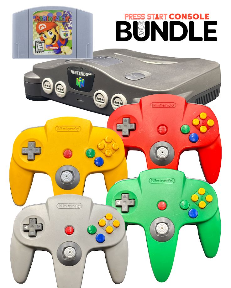 Nintendo 64 Mario Party 1 Console Bundle
