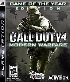 Call of Duty 4 Modern Warfare Game of the Year for PS3