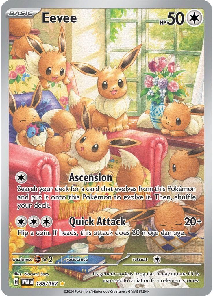 Eevee Full Art Holo Twilight Masquerade 188/167