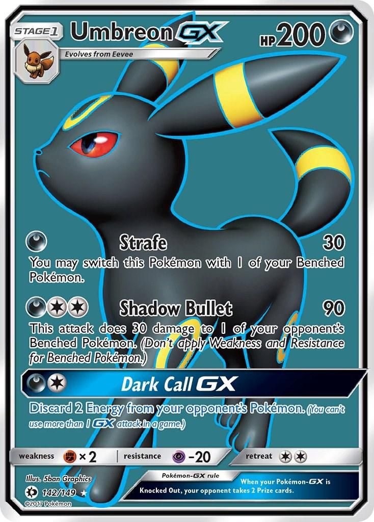 Umbreon GX Holo Sun &amp; Moon 142/149