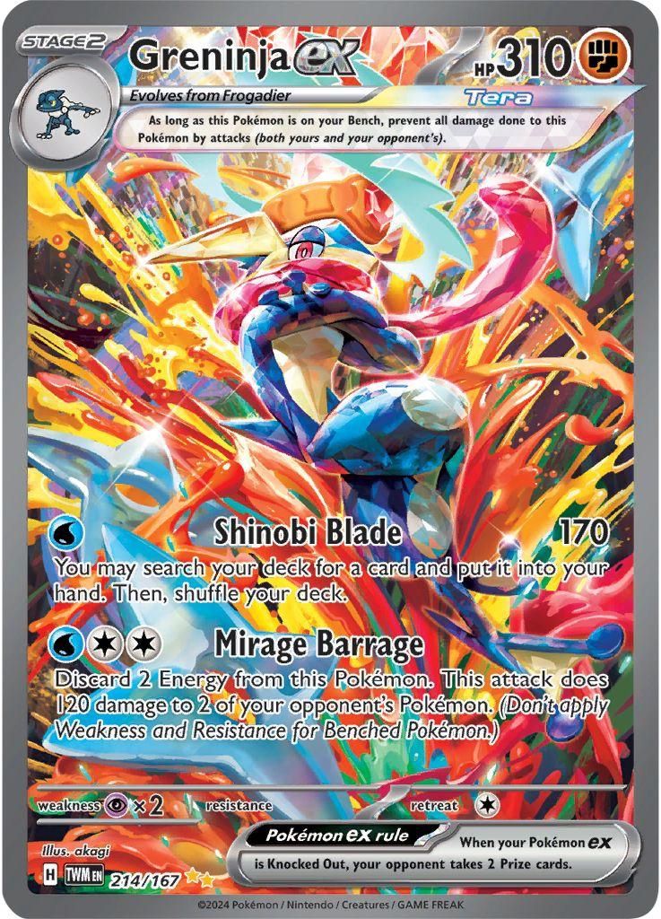 Greninja EX Full Art Holo Twilight Masquerade 214/167