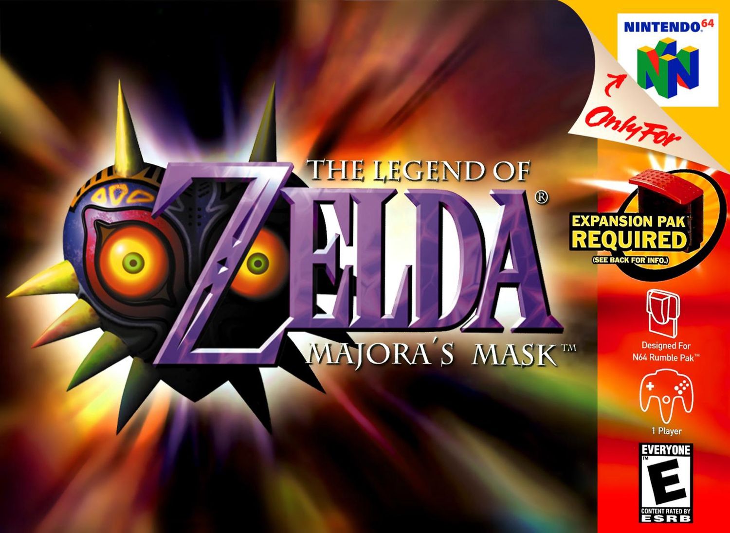 Zelda Majora's Mask for N64
