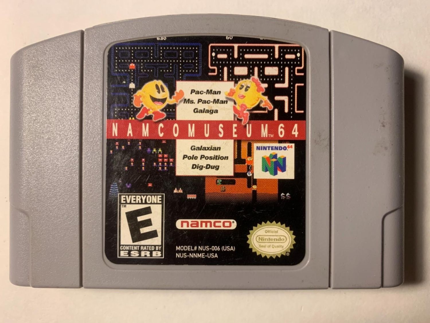 Namco Museum for N64, Condition: Loose