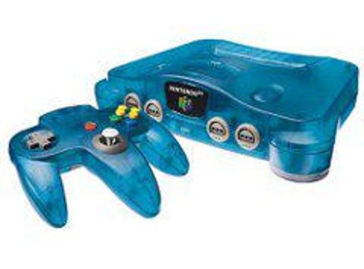 Nintendo 64 N64 Console Funtastic Ice Blue Edition, Condition: Ice Blue Funtastic Edition With Controller