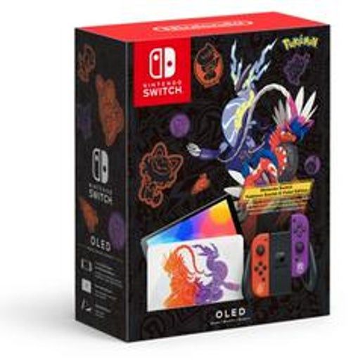 Switch OLED Console Scarlet &amp; Violet Edition, Condition: CIB