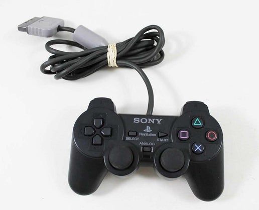 PS1 Controller Dual Shock, Condition: Black Dual Shock